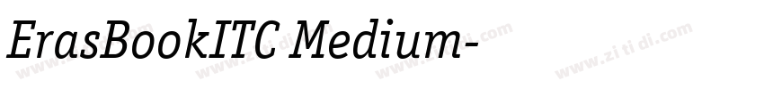 ErasBookITC Medium字体转换